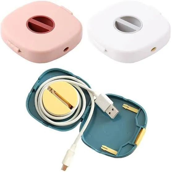 5 pieces 2in1 Mobile Holder and Plastic Handsfree/Cable Wire Binder Box (Mix/Random color) 2in1 Mobile Holder and Plastic Handsfree/Cable Wire Binder Box (Mix/Random color)