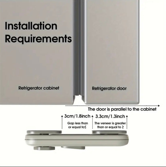 2 pieces 5-Star EU Standard Tosee Safety Locks – Child-Safe Sliding Locks for Cabinets, Doors & Fridges | No Drilling | Easy Removal | Durable Plastic | Modern Design | Ideal for Home Safety