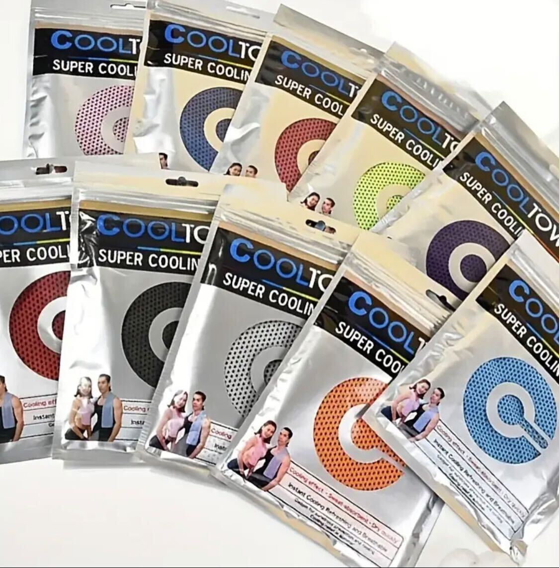 2 pieces Quick-Dry Cooling Towels - Reusable, Fade-Resistant Sports & Gym Towels for Summer/Winter Outdoor Activities, Ice Towels, Fitness, Gym, Yoga, Outdoor games Ultra Soft Highly absorbent super soft Towel. Random Colours