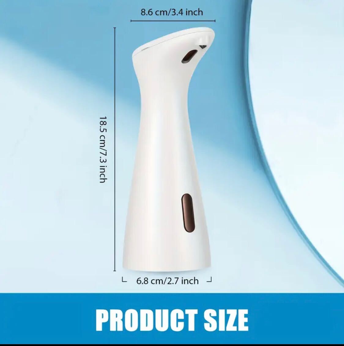 3 pieces High-Quality EU Standard Automatic Soap Dispenser – Touchless, Battery Operated | Wall-Mounted/Countertop | For Soap, Lotion, Shampoo | Sleek Black/White | Ideal for Bathroom, Kitchen,