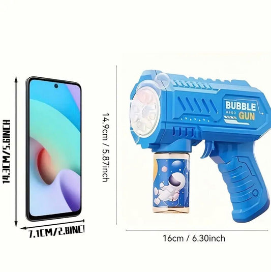 LED Bubble Gun - Perfect for Outdoor Parties, Weddings, Beach and Pool Fun - Ideal Gift for Birthday, Can use around Swimming Pools-Holiday Gatherings
