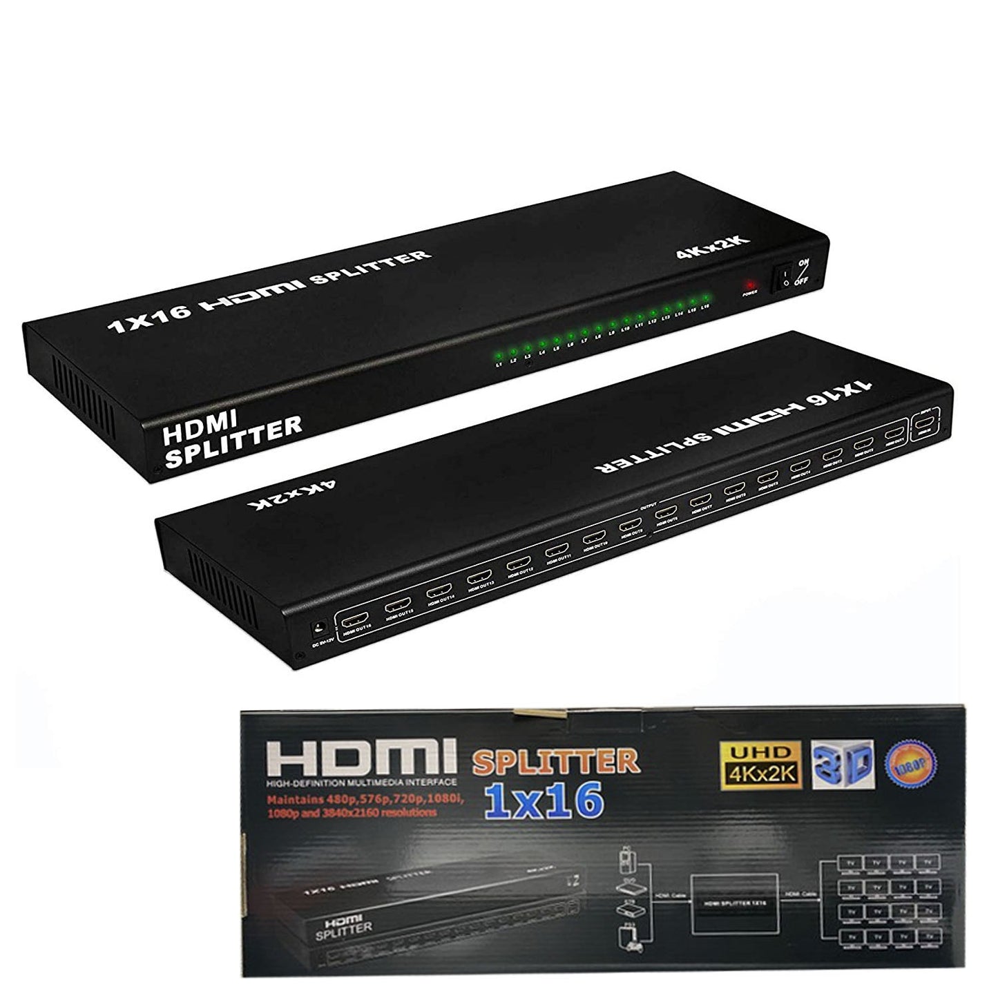 Hdmi Splitter 16 Port 2k 4k