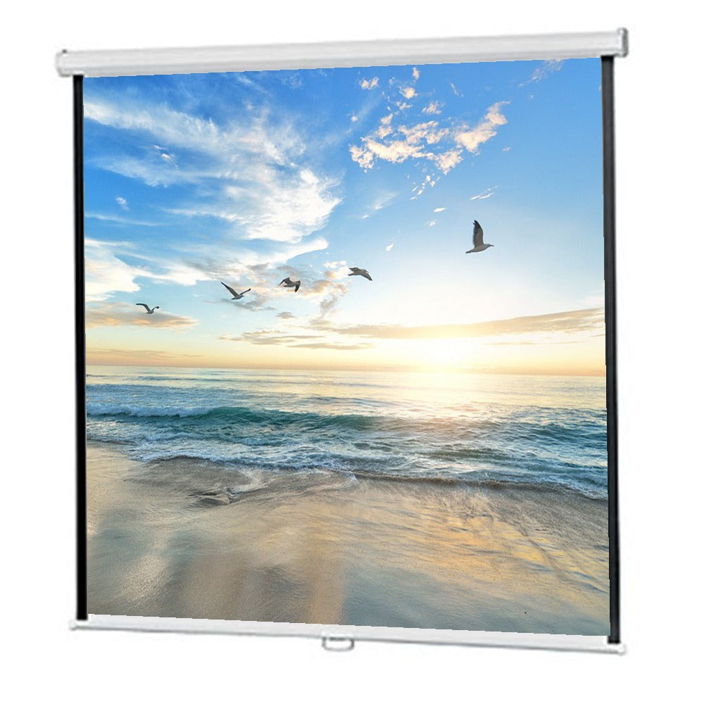 Projector Screen 72 Inch Manual 6x6 Feet 1:1mw Speed-x (fine Quality)