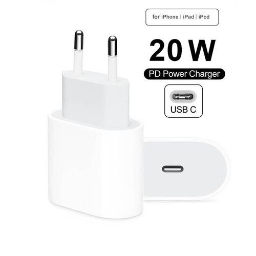 2 pieces Iphone Usb-c Pd 20w Power Adapter Charger 2 Pin (eu Pin)