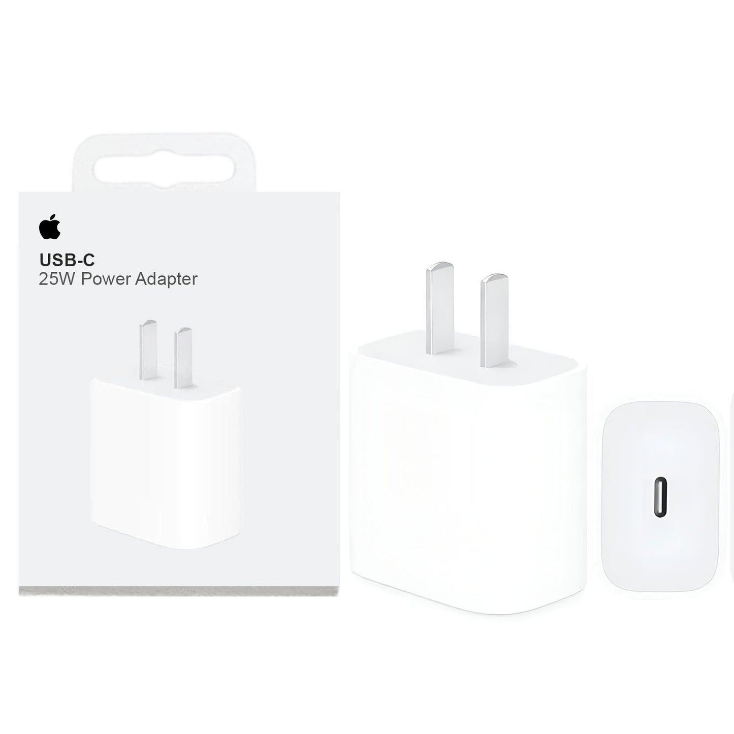 2 pieces 25w Iphone Usb-c Pd Power Adapter Charger 2 Pin (us Pin)
