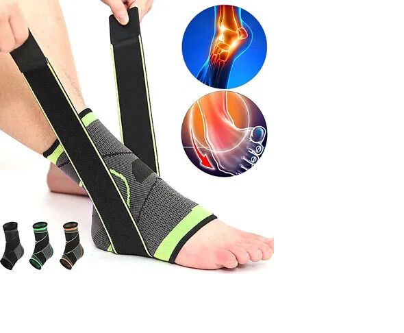 1 Pcs Sports Ankle Support Compression Ankle Brace Protector Running Soccer Basketball Gym Ankle Stabilizer Bandage Strap