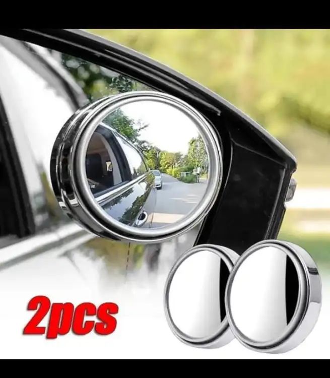 2 pcs Car Round Mirror 360 lens Original Glass Rear view Blind spot Side Mirror Wide angle