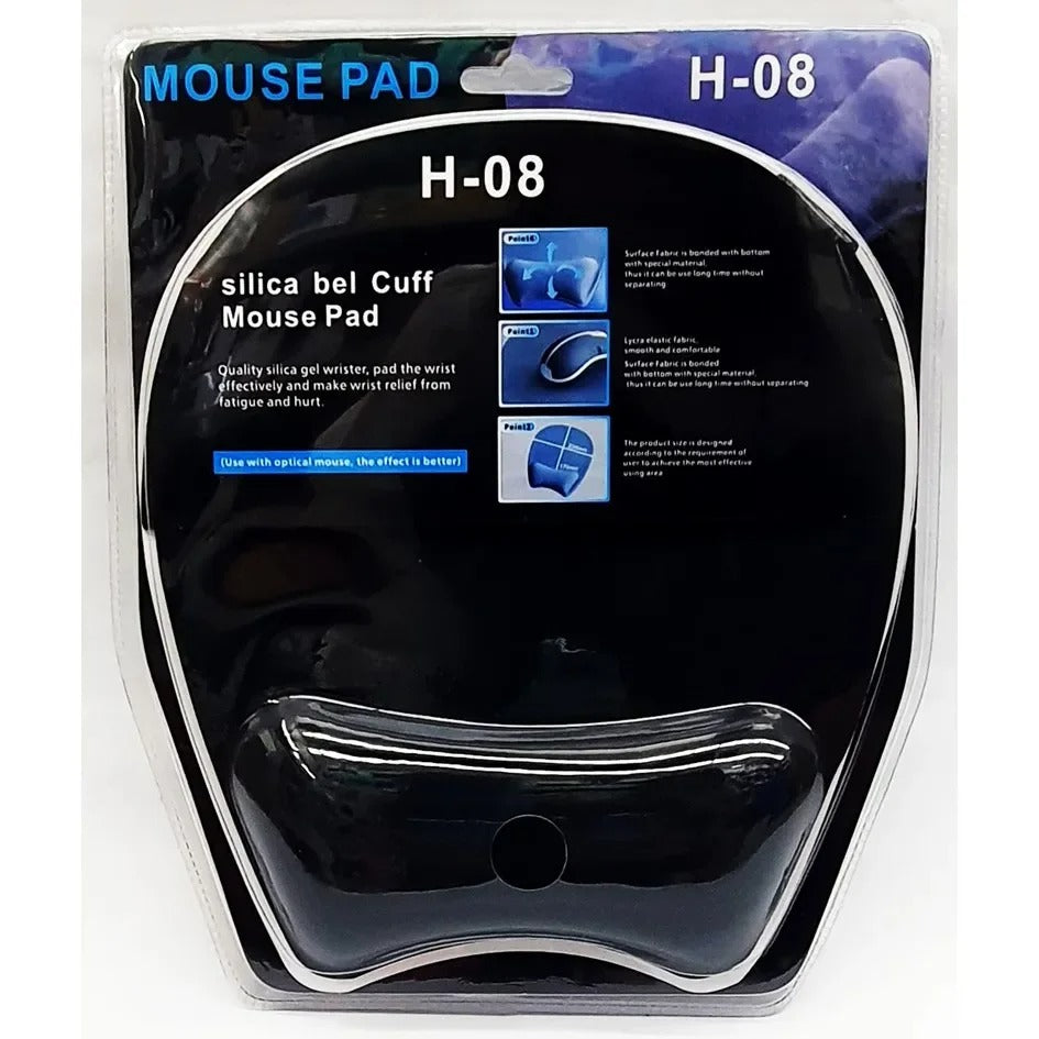 H08 GEL MOUSE PAD WITH WRIST PAD
