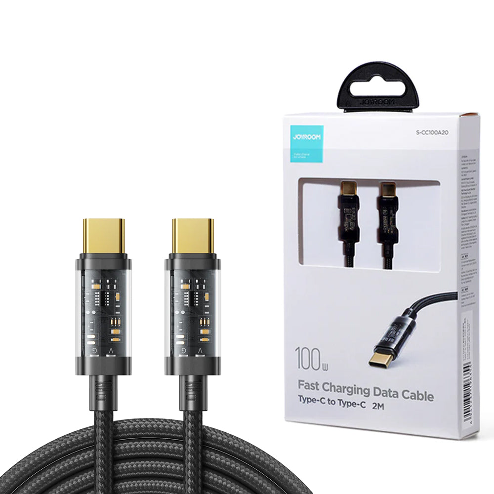 JOYROOM S-CC100A12 Type-C to TYPE-C 100W Data Cable 1.2m Black