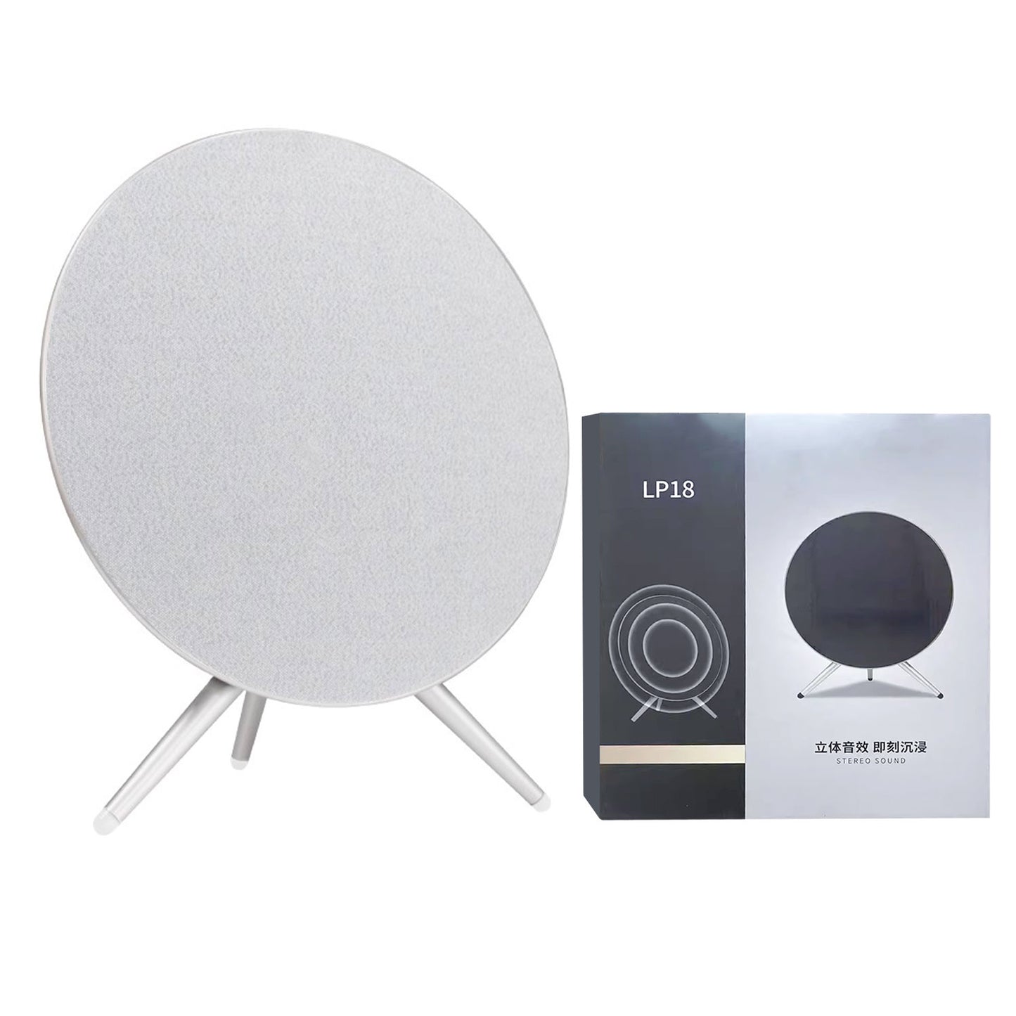 LP18 UFO AUDIO SPACE WIRELESS BLUETOOTH LOUD VOLUME HOME THEATER SPEAKER SILVER