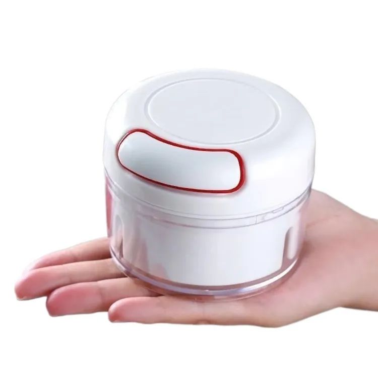 2 pieces Mini Garlic Chopper Multifunctional Hand Held Vegetable Chopper Hand Pull String Food Chopper Manual Food Processor