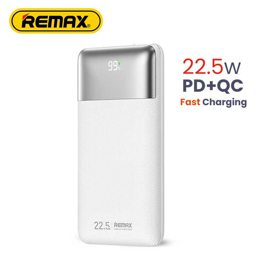 REMAX Kiyuan Series 20W+22.5W PD+QC Fast Charging Power Bank 10000mAh RPP-5 White, Black & Dark Blue