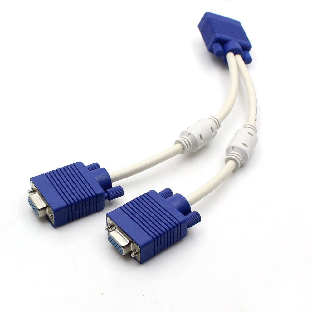 2 pieces vga Y cable OD 8MM