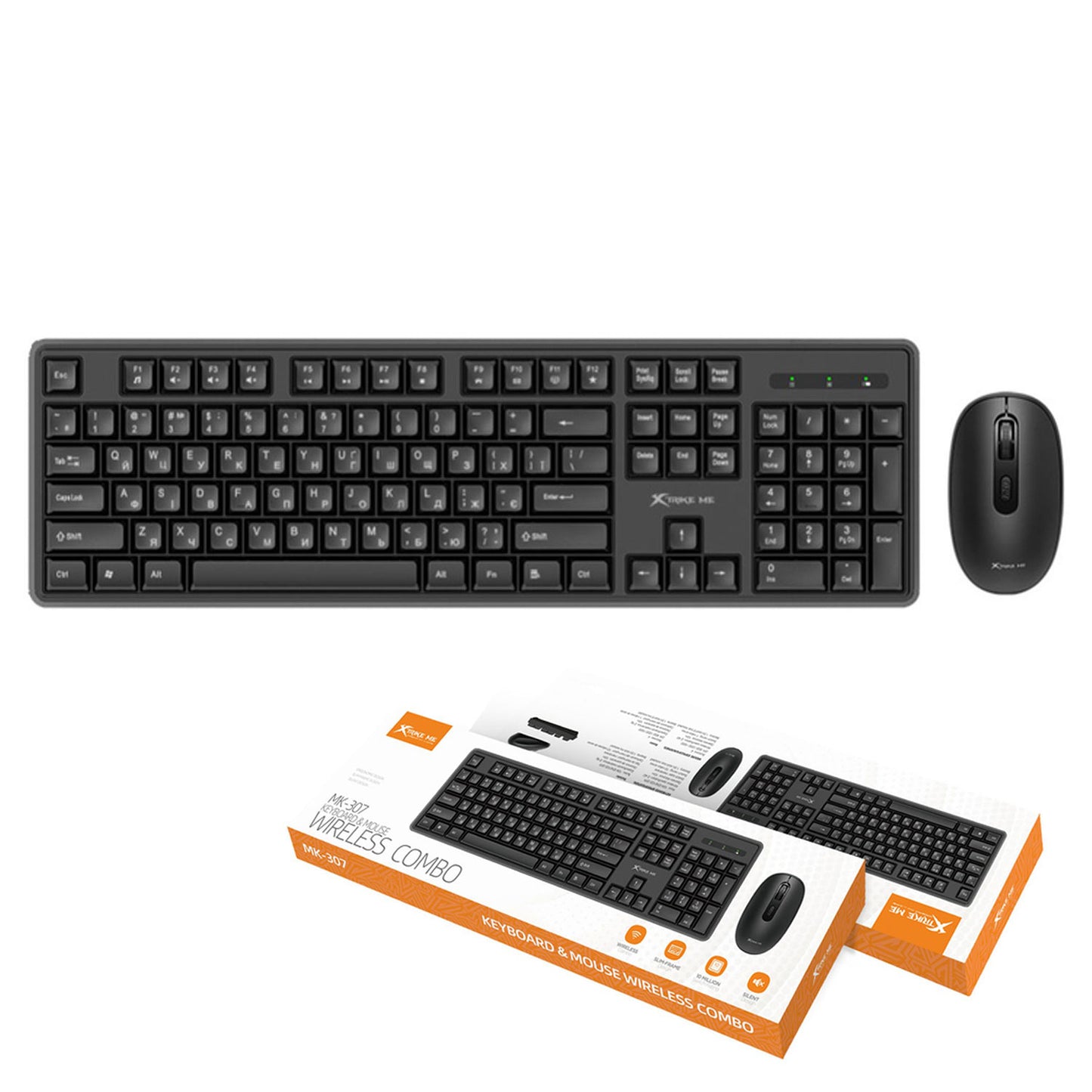 XTRIKE ME MK-307 EN WIRELESS KEYBOARD & MOUSE COMBO