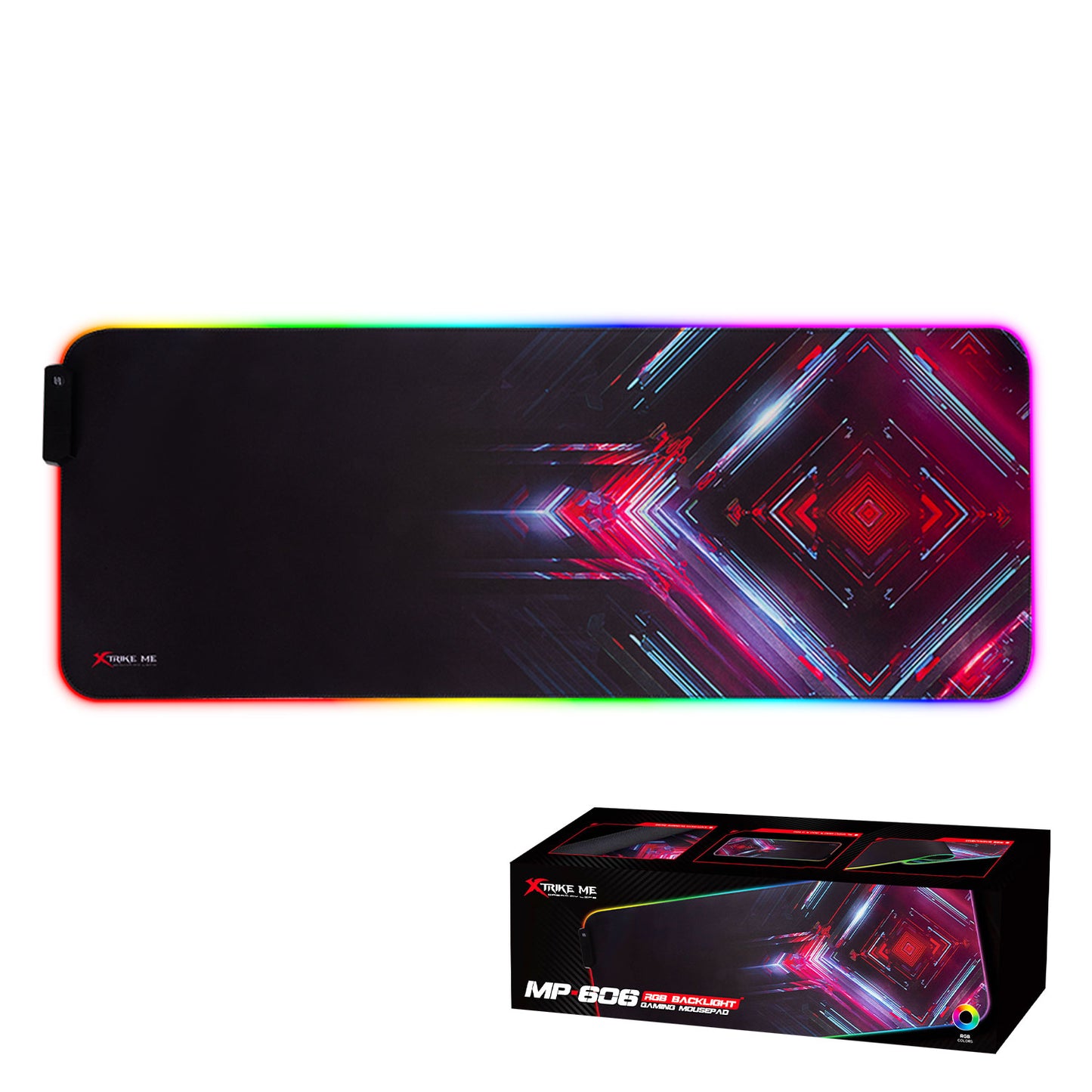 XTRIKE ME MP-606 Mouse Pad with 7 Color RGB Lighting Size 800x300x3mm