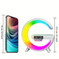 New Model Table Lamp Speaker with Wireless Charging, Colorful RGB Lights, Seven-Color LED Lamp, Multifunctional Hi-Fi Speaker with Time Display And Alarm Clock Function, Supports TF Card Playback.