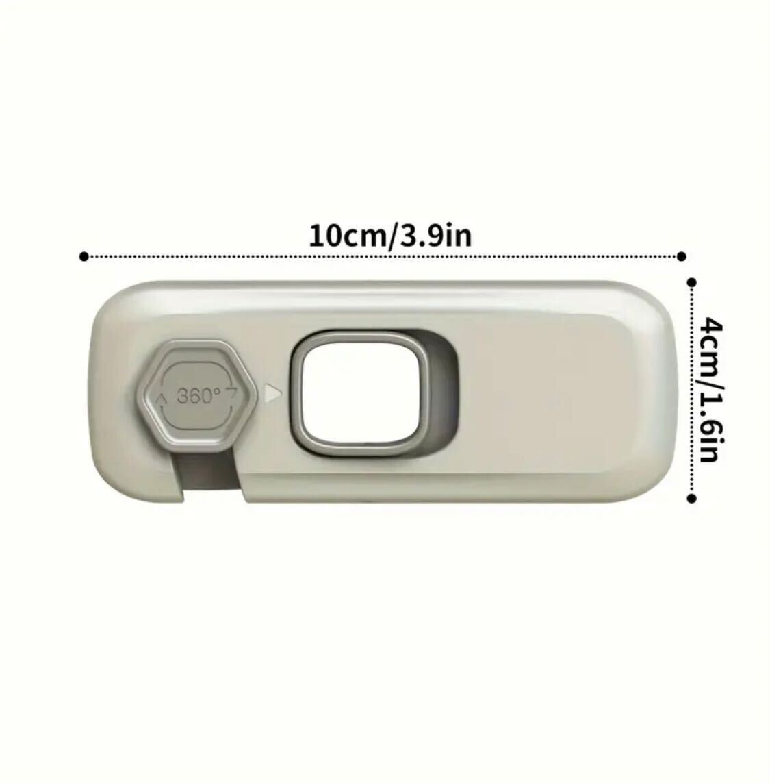 2 pieces 5-Star EU Standard Tosee Safety Cabinet Locks – Child-Proof Sliding Locks for Cabinets, Doors & Fridges | No Drilling | Easy to Install & Remove | Durable Plastic | Modern Home Safety Solution