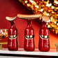 GuShiYuta 3-in-1 Beauty Device – Facial, Eye & Neck Massager with Heat, Red & Golden Design, Ergonomic Handle, Battery-Powered, Portable & Elegant, Ideal Personal Massager for Home Use