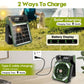 High Quality EU Standard Solar-Powered Emergency Fan with Lighting & Charging Port - Portable Camping Fan for Outdoor, Tabletop Tent Fan with USB Rechargeable Battery, LED Lights, and Power Bank Function, Rechargeable Portable Fan