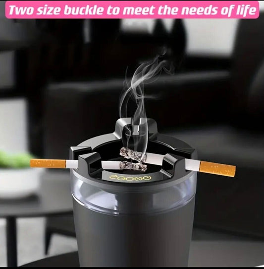 2 pieces Portable Ashtray with Water Tank – Quick & Easy Smoke Extinguishing, Windproof Design for Home & Office Use, ABS & Stainless Steel, Transparent Top for Monitoring Water Level, Smoke Extinguishing Tool | Modern Ashtray | Abs Material, Car Ashtray.