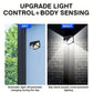 New 100LED wall mounted motion sensor light, intelligent light sensor, solar charging, brightness automatic adjustment, outdoor solar sensor light, four side luminous human sensor wall light. Best for Boundry wall, main gate, backyard.
