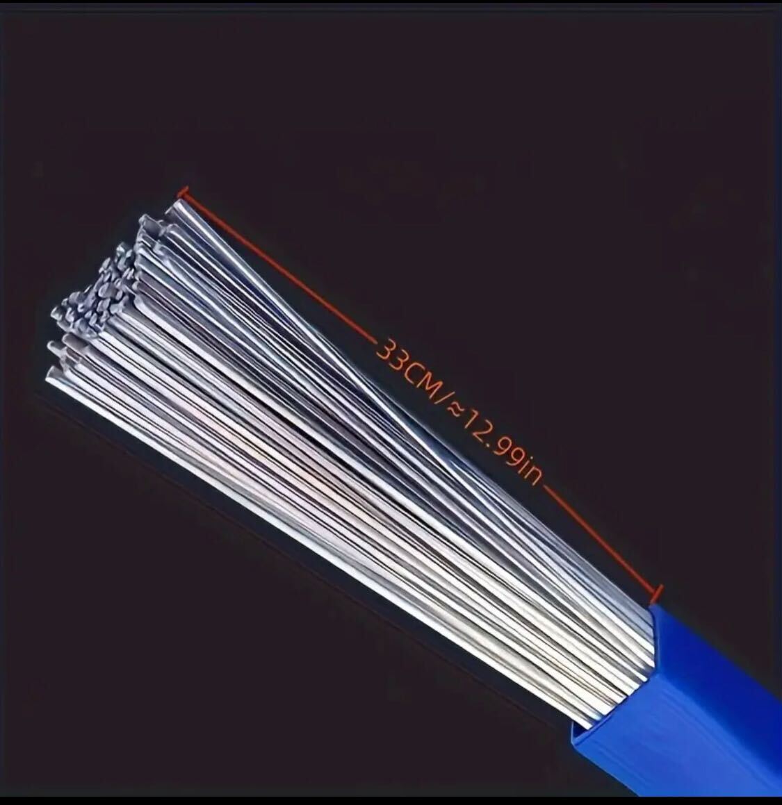 4 sets 5 pcs of Low-Temperature Universal Welding Wire - Ideal for Home Repairs on Aluminum And Aluminum Alloys! Welding Can Be Performed Using Gas Welding Or Argon Arc Welding, with Welding Powder Added for Better Results. 33CM x 1.6mm