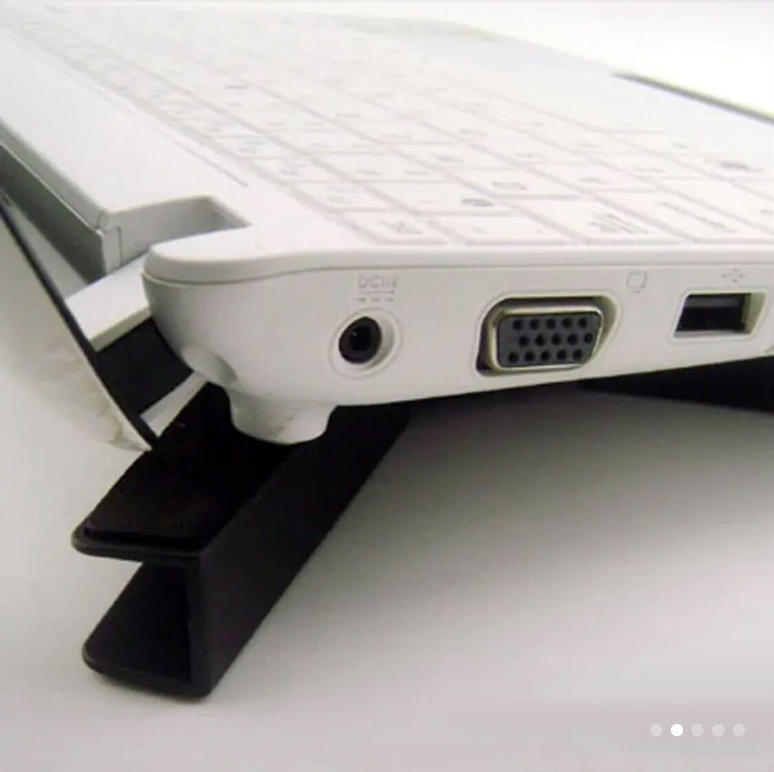 Portable USB Laptop Cooling Stand with Dual Fans, Foldable Design, Silent Operation, Non-Slip Base, ABS Material, Black, Compact & Lightweight for On-the-Go Cooling.