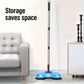 4 pieces Multi-Function Manual Broom and Vacuum Combo – Long Handle Design with Automatic Deep Cleaning System for Efficient Sweeping, Mopping, and Dusting – Suitable for Hardwood Floors, Tile Surfaces, Kitchens, and Offices, Ideal for 5 Rooms.
