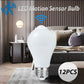 HUADENG 9W Motion Sensor Light Bulb – EU Standard, AC175-265V, Auto On/Off Dusk to Dawn | Easy Installation | Warm White Indoor Light for Balcony, Bathroom | Incandescent Bulb Replacement