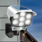2pcs Outdoor Simulated Surveillance Lights – Motion Sensor, No Camera, Auto On at Dusk, Easy Install, No Wiring, 1200mAh Battery | For Yard, Garden Gate, Garage, Pathways | Security Light