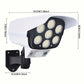2pcs Outdoor Simulated Surveillance Lights – Motion Sensor, No Camera, Auto On at Dusk, Easy Install, No Wiring, 1200mAh Battery | For Yard, Garden Gate, Garage, Pathways | Security Light