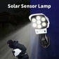 2pcs Outdoor Simulated Surveillance Lights – Motion Sensor, No Camera, Auto On at Dusk, Easy Install, No Wiring, 1200mAh Battery | For Yard, Garden Gate, Garage, Pathways | Security Light