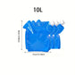 3 pieces High Quality PE Water Bags, Blue, Foldable, Durable and Leak-Proof, Freezable, Portable Handle, Food-Grade Plastic Without BPA. Suitable for Outdoor, Emergency, Camping, Hiking, Travel, Ice Bath, Capacity 10L.