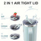 BIGRD 100% Original 40oz Tumbler Smoke Blue with Handle and Straw, 100% Leak-Proof Travel Mug, Stainless Steel Double Wall Vacuum Insulated Coffee Cup, Includes Accessories:2 In 1 Lid, Steel Straw, Cleaner, Carrying Bag, Silicone dust cap