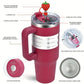 WATERSY 30oz Tumbler – 100% Original 304 Stainless Steel, Vacuum Insulated, Leak-Proof 2-in-1 Lid, Straw & Brush Included, Dishwasher Safe, Durable Red Drinkware, Ideal Gift Option