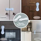 3 pieces White Cabinet Locks – Easy-Install Adhesive Stops for Drawers, Cabinets, Fridges, Ovens & More | Durable Plastic | Child Safety & Home Organization | Sleek Design | Kitchen Safety Essential
