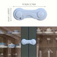 3 pieces White Cabinet Locks – Easy-Install Adhesive Stops for Drawers, Cabinets, Fridges, Ovens & More | Durable Plastic | Child Safety & Home Organization | Sleek Design | Kitchen Safety Essential