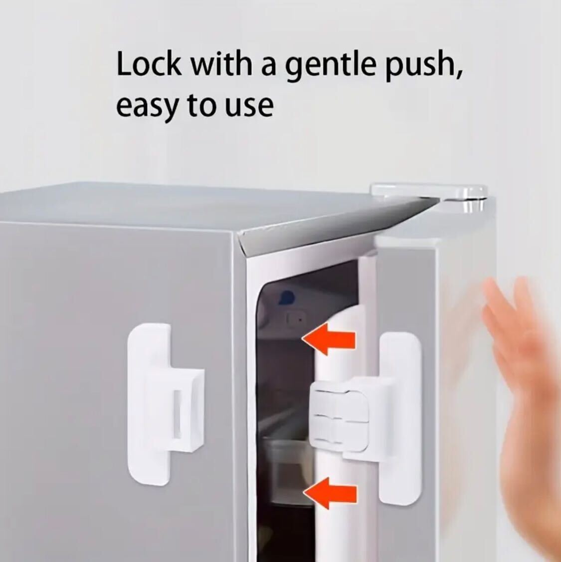 3 pieces Refrigerator Door Closer with Safety Buckle Refrigerator Door Anti-Opening Device, Universal Double Buckle Design Without Drilling Holes, Ensures Safe Closure