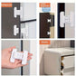 3 pieces Refrigerator Door Closer with Safety Buckle Refrigerator Door Anti-Opening Device, Universal Double Buckle Design Without Drilling Holes, Ensures Safe Closure