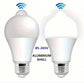 5 pieces High-Quality 9W Motion Sensor LED Bulb – EU Standard, E27 Base, Infrared Detection, 350-500 Lumens | Aluminium Shell | Ideal for Hallways, Porches, Garages, Patios, Cabinets & Indoor Use