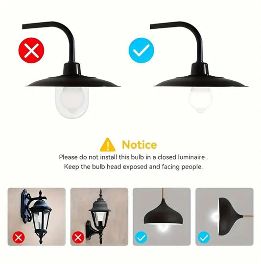 5 pieces High-Quality 9W Motion Sensor LED Bulb – EU Standard, E27 Base, Infrared Detection, 350-500 Lumens | Aluminium Shell | Ideal for Hallways, Porches, Garages, Patios, Cabinets & Indoor Use