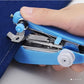 2 pieces Random Colour portable handheld sewing machine - compact and easy-to-use mini manual tool with adjustable tension knob, available in blue, red, white, pink - perfect for quick repairs and outdoor adventures.