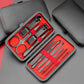 10pcs Luxury Manicure & Pedicure Set – Ultra Sharp Stainless Steel Clippers, Scissors, File & Tools in Stylish Black/Red Box | Professional Quality, Durable, Complete Nail Care Kit