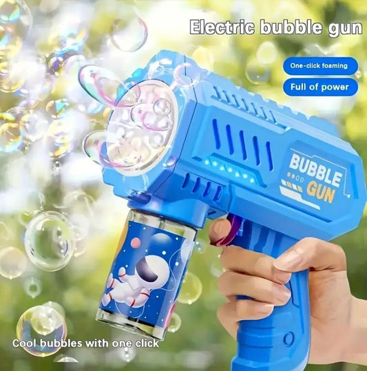 LED Bubble Gun - Perfect for Outdoor Parties, Weddings, Beach and Pool Fun - Ideal Gift for Birthday, Can use around Swimming Pools-Holiday Gatherings