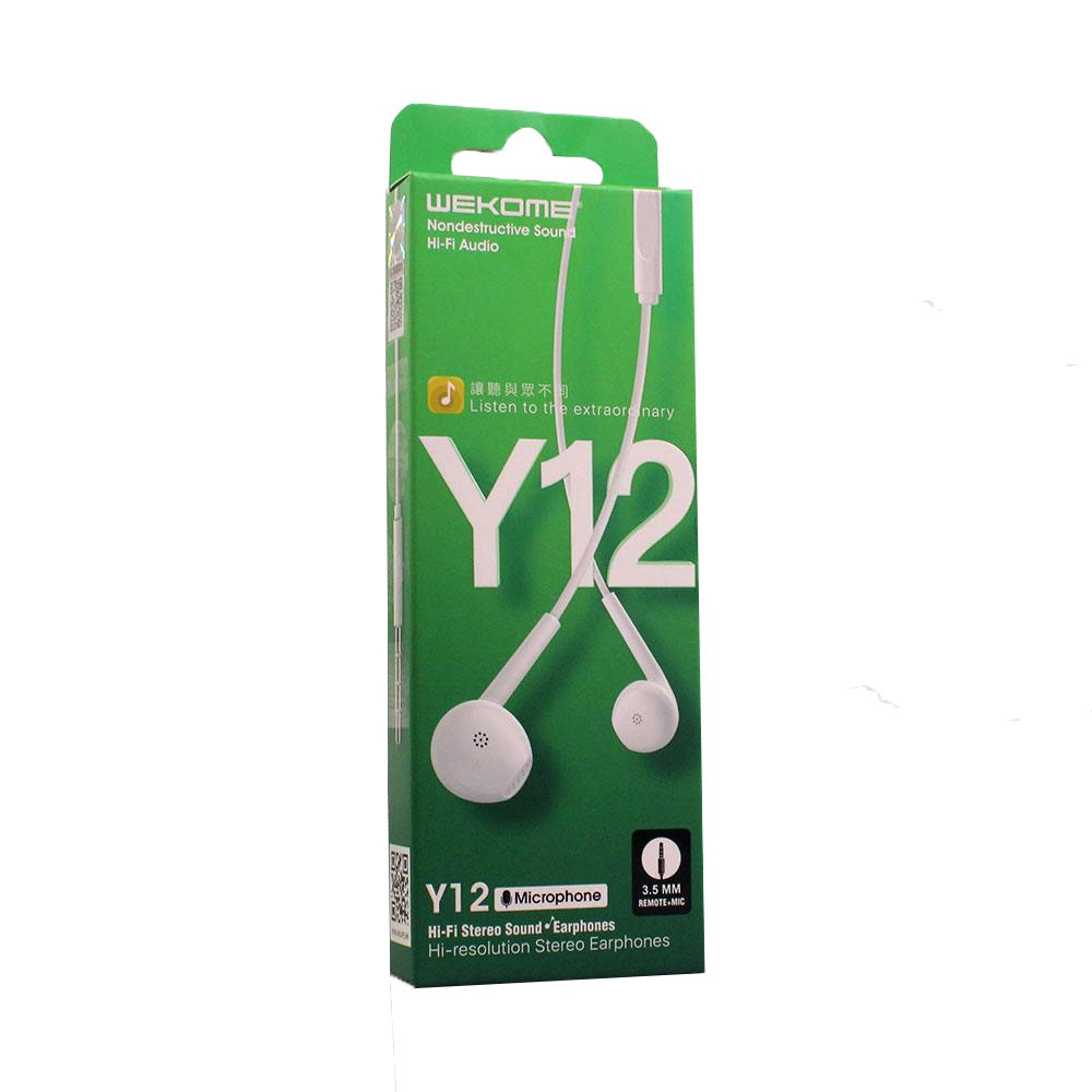 4 pieces Remax Y12 Wired Stereo Handsfree 3.5mm