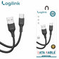 3 pieces Logilink Usb To Type C Silicone Fast Charging Data Cable 1m (1 Year Warranty)