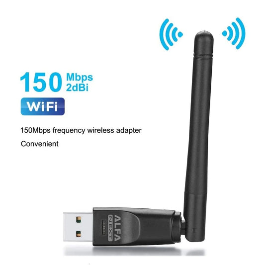2 pieces  Alfa Wifi Usb W114 3dbi Rtl8188ftv-vc Antenna Adopter