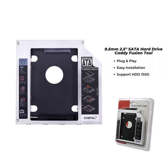 3 pieces Universal Sata 3.0 2nd Hdd Caddy 9.5mm For Laptop