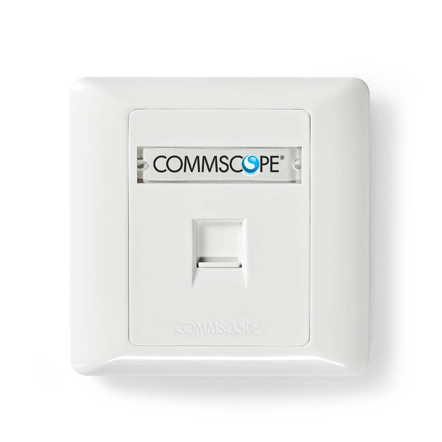 2 pieces COMMSCOPE 1 PORT CAT6 FACE PLATE NETWOTKING SOCKET