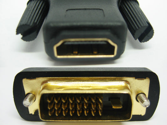 2 pieces Hdmi female to dvi male 24+1 connecter